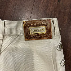 Vtg Lawman Jeans Superior Fit-Western Cowgirl 100% Cotton Sz-11 w/ Button Accent thumbnail 5