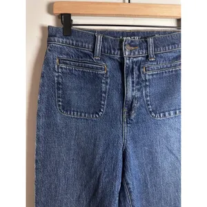 J.Crew \'96 Flare Jeans Super‎ High Rise Blue Patch Pocket RE-96-IDG 26 NWOT thumbnail 4