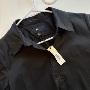 Banana Republic Perfect Shirt Women XS Black Long Sleeve Button Down 883988-00-1 thumbnail 2