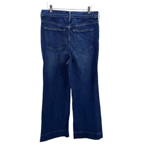 J.Crew 96 Denim Trouser High Rise Wide Leg Jeans Indigo Blue‎ 28 Dark Wash thumbnail 3