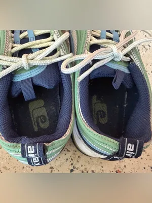 2008 Nike Air Max 97 Womens Size 8.5 green‎ blue grey color sneaker shoes thumbnail 9