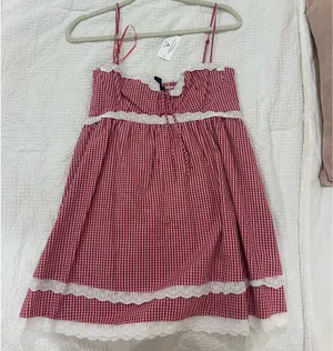 Windsor Lace gingham dress thumbnail 2
