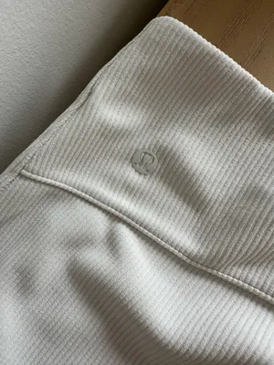 Lululemon Brushed Softstreme Ribbed Zip Flared Pant 32.5" Bone 8 thumbnail 4