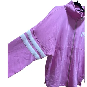 Victoria’s Secret PINK Oversized Full Zip Hoodie – Pink Bloom – Medium – NWOT thumbnail 8