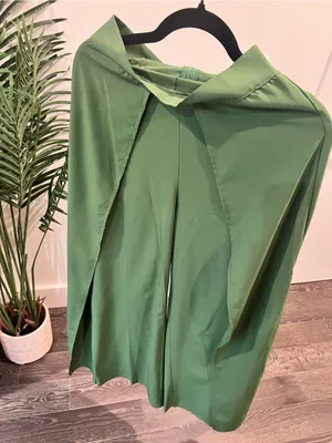 Olive Green Cape Overlay Pant thumbnail 5