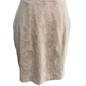 ASOS Dress Peach Pink Floral Lace V-Neck Open Back Formal Wedding Guest Hoco 4 thumbnail 5