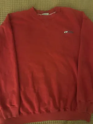 red vintage reebok woman’s crewneck in a size L thumbnail 1