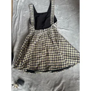 BCBGMAXAZRIA Unbranded Houndstooth Pinafore Dress SIZE M thumbnail 14