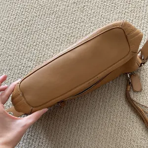 Coach Legacy East West Tassel Shoulder Handbag Vintage Leather J0693-F02188 Tan thumbnail 9