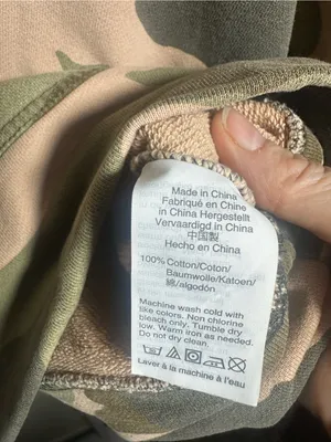 P167. mile(s) by Madewell Camo Crewneck Sweatshirt - Olive & Tan small thumbnail 3