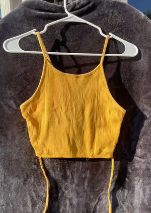 Yellow Crop Cami thumbnail 1