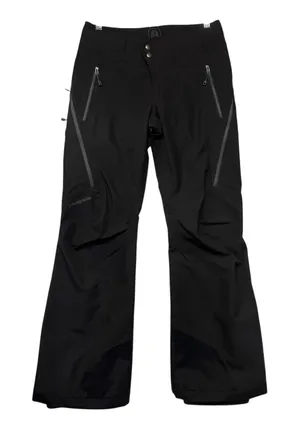 Patagonia Gore-Tex Snow Pants Powder‎ Bowl Black Ski Snowboard Shell RECCO XS thumbnail 1