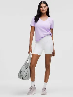 Lululemon Love V-Neck SS T-Shirt – Lavender Frost – 6 thumbnail 3