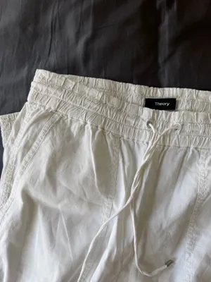 Theory white cargo pants  thumbnail 2