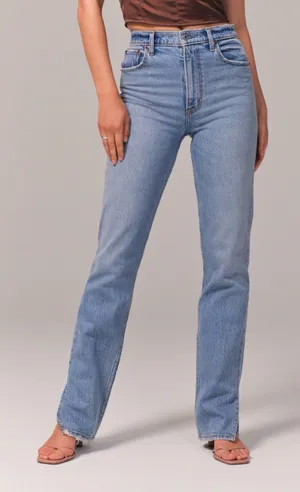 Abercrombie Ultra High-Rise 90s Straight Jeans thumbnail 1