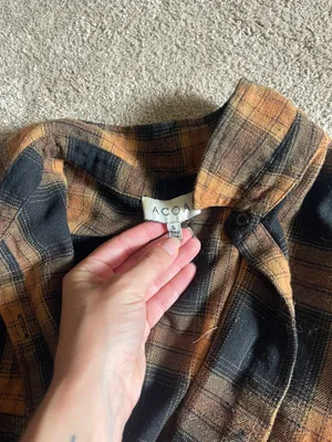 Acoa oversized flannel Orange thumbnail 2