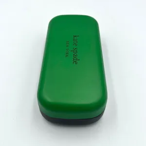 Kate Spade New York Hard Shell Eyeglass Case‎ Green Black So Happy To See You thumbnail 4
