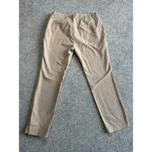 Zara Basic Womens Chino Trousers Tan Khaki Straight Leg Pants Size 10 thumbnail 2