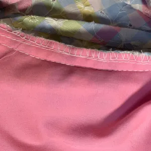 Vintage 70s Pastel Gingham Smocked Maxi Dress‎ Puff Sleeve Cottagecore Romantic thumbnail 11