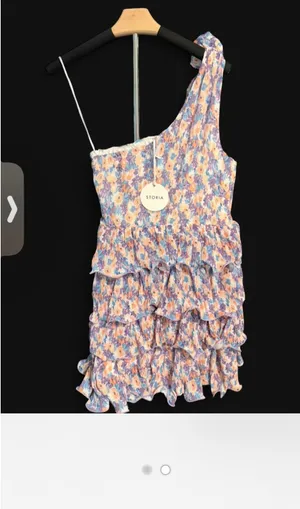 Storia Boutique Floral Dress with one strap thumbnail 3