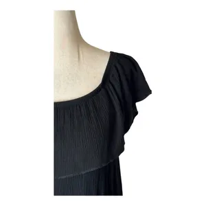 Becca Coverup Women Medium‎ Black Off The Shoulder Flowy Mini Swim Swimwear thumbnail 6