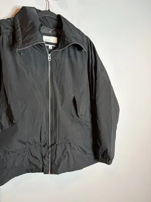 Lucky Brand black cinch waist windbreaker jacket thumbnail 2