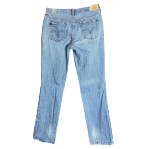 Levis 515 Womens Size 8 Medium Straight Leg Jeans Stretch Blue Denim Everyday thumbnail 3
