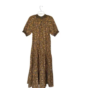 Saylor Kristin Large Leopard Print Tiered‎ Maxi Dress Cottagecore Prairie Boho thumbnail 5