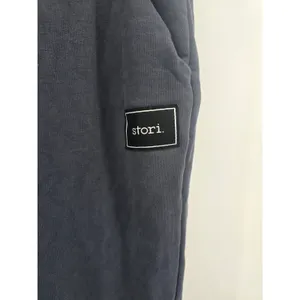 Stori Sweatpants Womens 10 Cotton Joggers Dark Gray Fleece EUC thumbnail 2