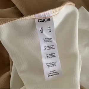 ASOS Womans Colorblock Tan White Long Sleeve Dress Size 10 thumbnail 10