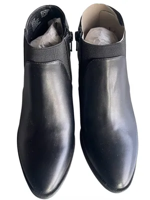 Simply Vera Vera Wang Skylark Faux Leather Black Booties 5.5 NEW thumbnail 2