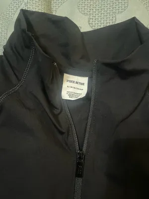 PINK Victoria's Secret Zip Up Black Tight thumbnail 5