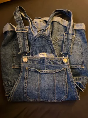 Blue denim overalls thumbnail 1