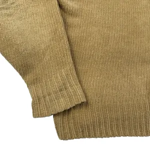 Vintage J. Peterman‎ Co Sweater 100% Cotton Tan/Brown Knit Women's Size Medium thumbnail 5