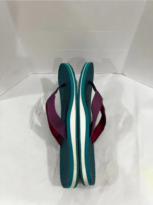 TEVA Deckers Flip-Flop Teal And Purple Size 9 Or 9.5 Lightweight Comfy thumbnail 5