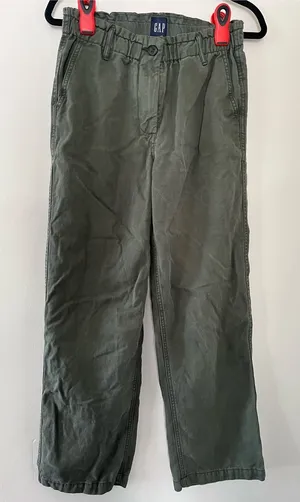 Gap Olive Green Pull On Wide Leg Denim Pants Small Minimalist Utility Casual thumbnail 1