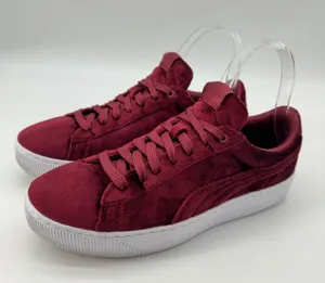 Puma Vikky Faux Suede Platform Velvet‎ Softfoam Sneakers 8 Streetwear Mob Money thumbnail 1