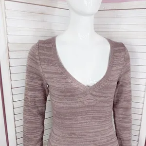 Victoria's Secret Moda International Knit Sweater Maxi Dress Mauve Pink‎ Small thumbnail 6