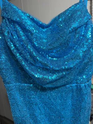 Blue Party Dress Size 6 thumbnail 5