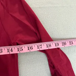 Women's Maroon Color Long Sleeve Thin Top Size S #260797 thumbnail 3