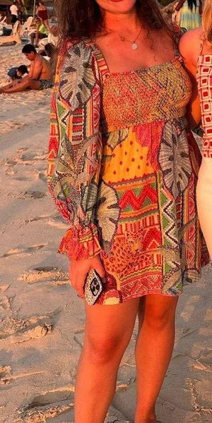 Farm Rio Summer Tapestry Mini Dress thumbnail 1