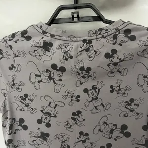 Disney Parks Mickey Mouse Y2K Womens TShirt Top Size S Gray Short Sleeve Cartoon thumbnail 9