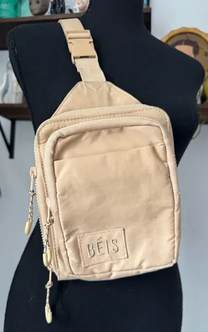 BEIS The Sport Sling in Beige thumbnail 1