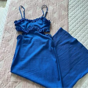 Blue Midi Dress thumbnail 3