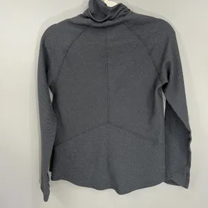 Kuhl Womens Grey Waffle Knit Cowl Neck Long Sleeve Petra turtleneck small thumbnail 5