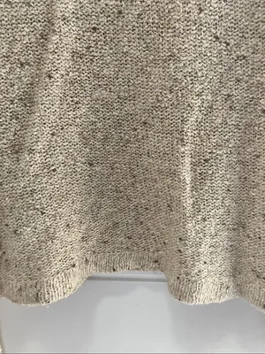 Women's Gerard Martin Vintage Cream Marled Knit Sweater - Medium thumbnail 5