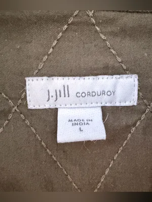 J Jill Corduroy Quilted Jacket Size Large thumbnail 2