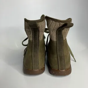 Chacos Barbary Ivy lace up boots‎ with fold over knit collar women's size 7 thumbnail 5