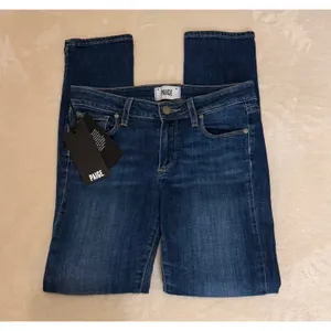 PAIGE Women Skinny Jeans‎ Sz 26 Dark Wash Indigo Blue Stretch Denim NWT New thumbnail 3