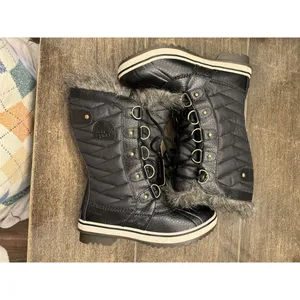 Sorel Womens Tofino II Faux‎ Fur Cuff Waterproof Boot Size 6 Black thumbnail 3